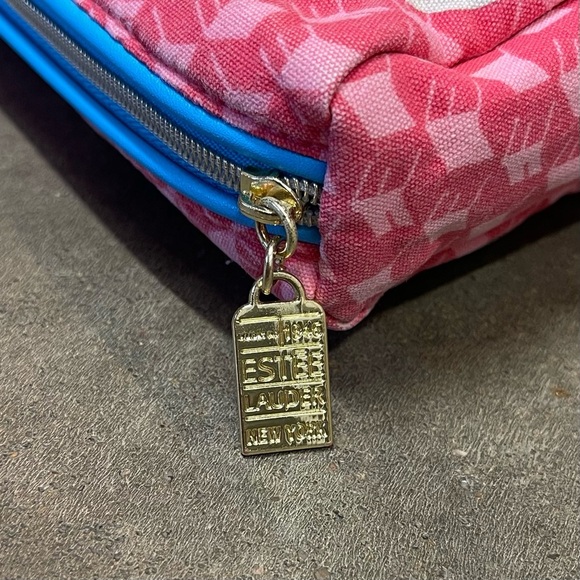 Estee Lauder Cosmetic Makeup Travel Bag- Pink Hotel Resort - Picture 4 of 12